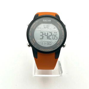 Kenneth Cole Reaction Grey, Black and Orange Mens Watch Working